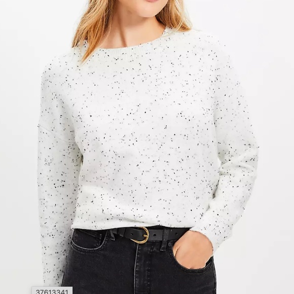 Loft - Flecked Everyday Sweater - Picture 1 of 7